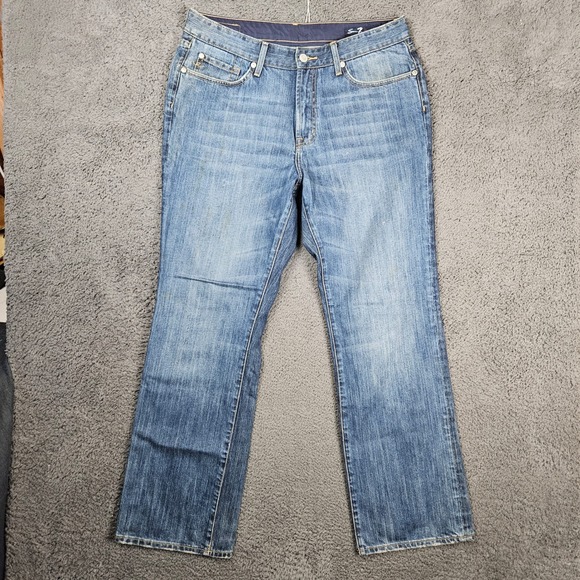 Seven7 Other - Seven7 Premium Mens Blue Medium Wash Straight Leg Jeans Size 36x32